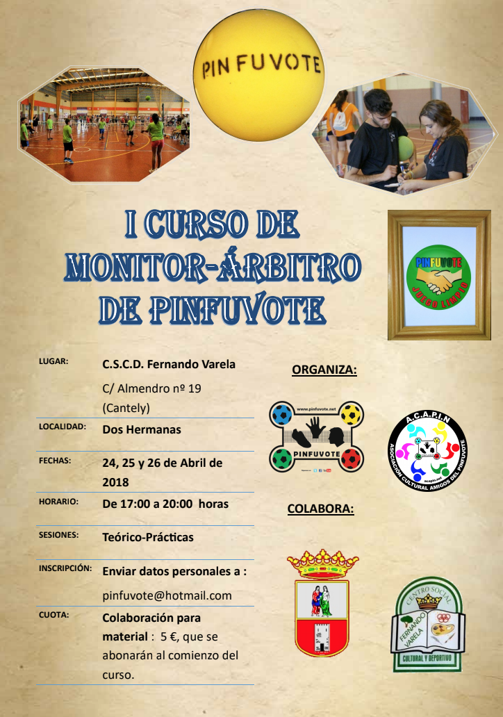 Primer curso monitor / árbitro de Pinfuvote